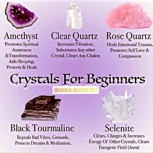 Crystals for Beginners....✨✨🌈